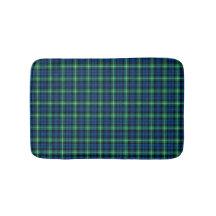 Clan Lamont Bright Green und Blue Scottish Kariert