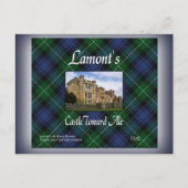 Clan Lamont Castle Toward Ale Postkarte (Vorderseite)