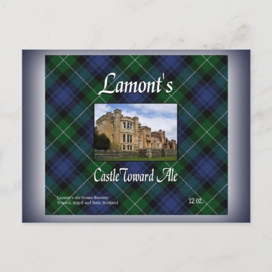 Clan Lamont Castle Toward Ale Postkarte (Vorderseite)
