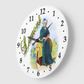 Clan Lamont Scottish Dream Clock Große Wanduhr (Winkel)