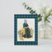Clan Lamont Vintag Illustration Tartan Frame Postkarte (Stehend Vorderseite)