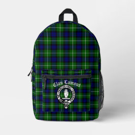 Clan Lamont Wappen Abzeichen und Tartan Bedruckter Rucksack