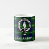 Clan Lamont Wappen Abzeichen und Tartan Kaffeetasse (Mittel)