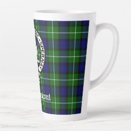 Clan Lamont Wappen Abzeichen und Tartan Milchtasse