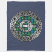 Clan Lamont Wappen & Tartan Knot Fleecedecke (Vorderseite)