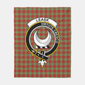 Clan leask Modern Tartan Kariert Fleecedecke (Vorderseite)