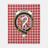 Clan Lennox Dress Tartan Kariert Fleecedecke (Vorderseite)