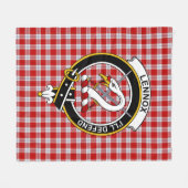 Clan Lennox Dress Tartan Kariert Fleecedecke (Vorderseite (Horizontal))