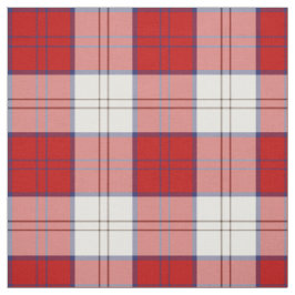 Clan Lennox Kleidertartan-rotes und weißes Stoff