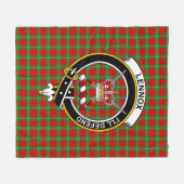 Clan Lennox (Lennox Kincaid) Tartan Kariert Fleecedecke (Vorderseite (Horizontal))