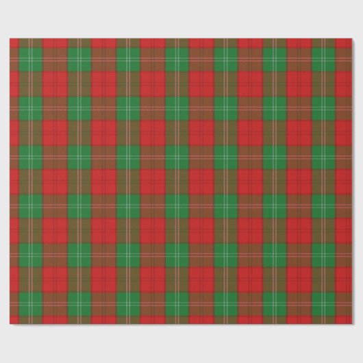 Clan Lennox Scottish Tartan Geschenkpapier (Flach)