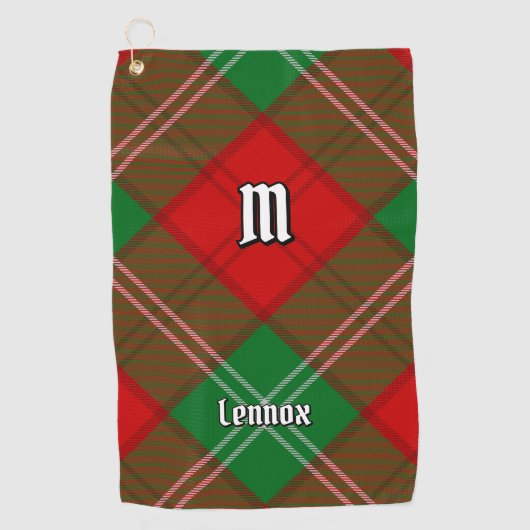 Clan Lennox Tartan Golfhandtuch (Vorderseite)