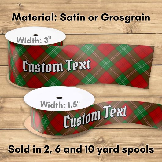 Clan Lennox Tartan Satinband