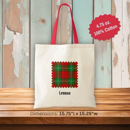 Clan Lennox Tartan Tragetasche