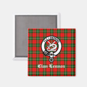 Clan Lennox Wappen Abzeichen & Tartan Magnet (Vorderseite/Rückseite)