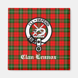 Clan Lennox Wappen Abzeichen & Tartan Magnet