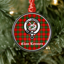 Clan Lennox Wappen Abzeichen & Tartan Ornament Aus Metall
