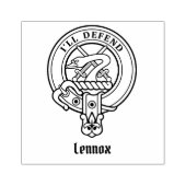 Clan Lennox Wappen Gummistempel (Prägung)