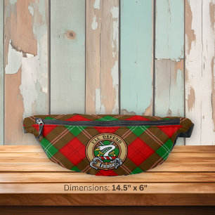 Clan Lennox-Wappen über Tartan Bauchtasche