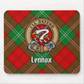 Clan Lennox Wappen über Tartan Mouse Pad Mousepad (Vorne)