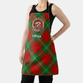 Clan Lennox Wappen über Tartan Schürze (InSitu)