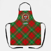 Clan Lennox Wappen über Tartan Schürze (Vorderseite)