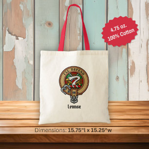 Clan Lennox-Wappen über Tartan Tragetasche