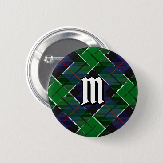 Clan Leslie Hunting Tartan Button (Vorne & Hinten)