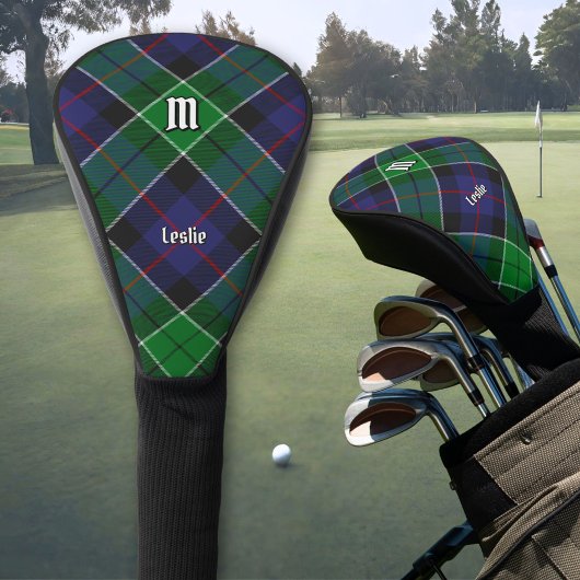 Clan Leslie Hunting Tartan Golf Headcover