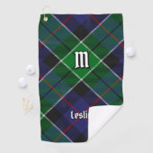 Clan Leslie Hunting Tartan Golfhandtuch (Insitu)