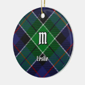 Clan Leslie Hunting Tartan Keramik Ornament (Links)