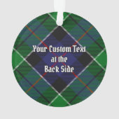 Clan Leslie Hunting Tartan Ornament (Rückseite)
