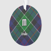 Clan Leslie Hunting Tartan Ornament (Vorderseite)