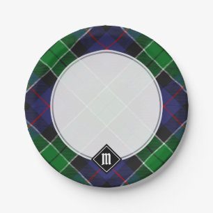 Clan Leslie Hunting Tartan Pappteller