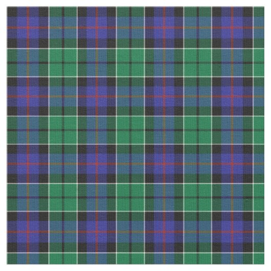 Clan Leslie Hunting Tartan Stoff (Nahaufnahme)