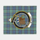 Clan Leslie Jagd Ancient Tartan Kariert Fleecedecke (Vorderseite (Horizontal))