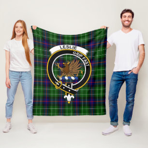 Clan Leslie Jagd Tartan Kariert Fleecedecke