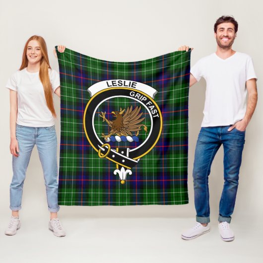 Clan Leslie Jagd Tartan Kariert Fleecedecke (Beispiel)