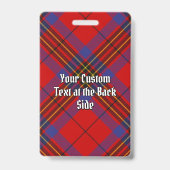 Clan Leslie Red Tartan Ausweis (Rückseite)