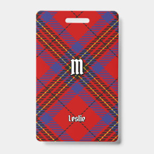 Clan Leslie Red Tartan Ausweis