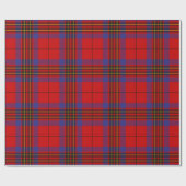 Clan Leslie Red Tartan Geschenkpapier (Flach)