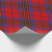 Clan Leslie Red Tartan Geschenkpapier (Ecke)