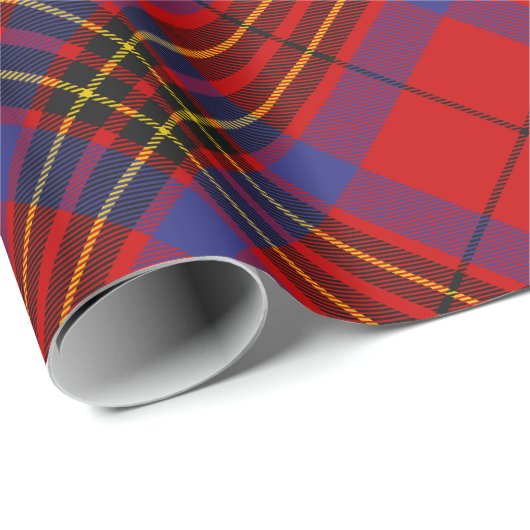 Clan Leslie Red Tartan Geschenkpapier (Rolleneckpunkt)