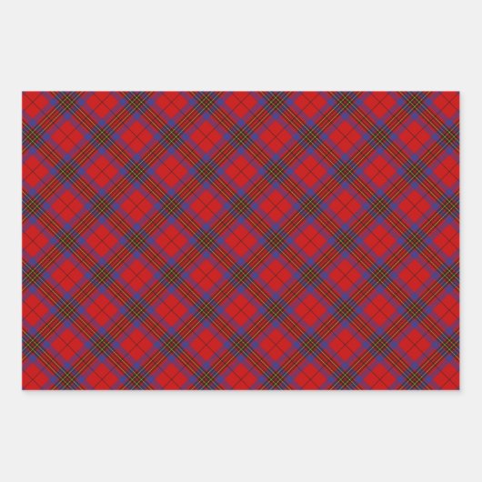 Clan Leslie Red Tartan Geschenkpapier Set (Vorderseite 2)