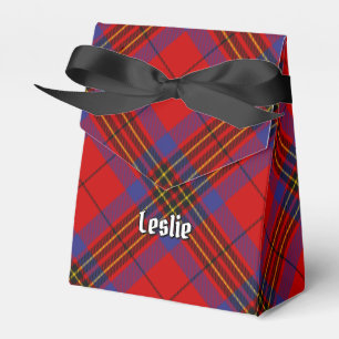 Clan Leslie Red Tartan Geschenkschachtel