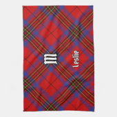 Clan Leslie Red Tartan Geschirrtuch (Vertikal)