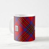 Clan Leslie Red Tartan Kaffeetasse (Vorderseite Links)