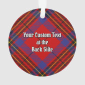 Clan Leslie Red Tartan Ornament (Rückseite)