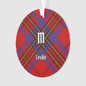 Clan Leslie Red Tartan Ornament (Vorderseite)