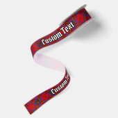 Clan Leslie Red Tartan Satinband (Rückseite)